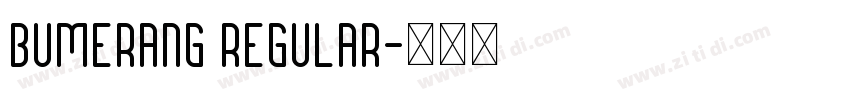 Bumerang Regular字体转换